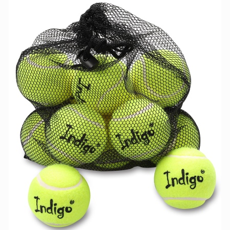 Купить Мяч для большого тенниса Indigo (12 шт в сетке) начальный уровень в Беломорске 