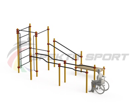 Купить Спортивный комплекс для инвалидов-колясочников WRK-D16_76mm в Беломорске 